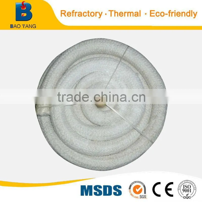 Round braided Ceramic Fiber Textiles Rope