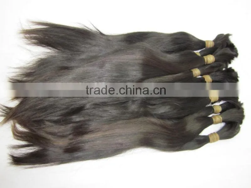100%brazilian cheap virgin human virgin hair bulk