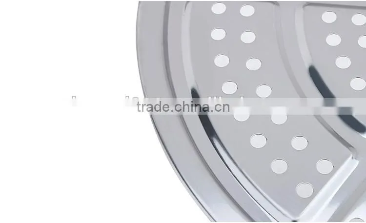 stainless steel capsule bottom 3layers high steamer pot with glass lid/ kitchen cookware