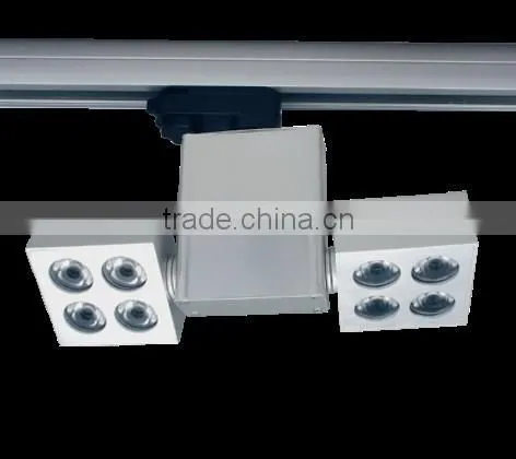 4X1W led manufacturer adjustable LED spotlight for three-phase busbars