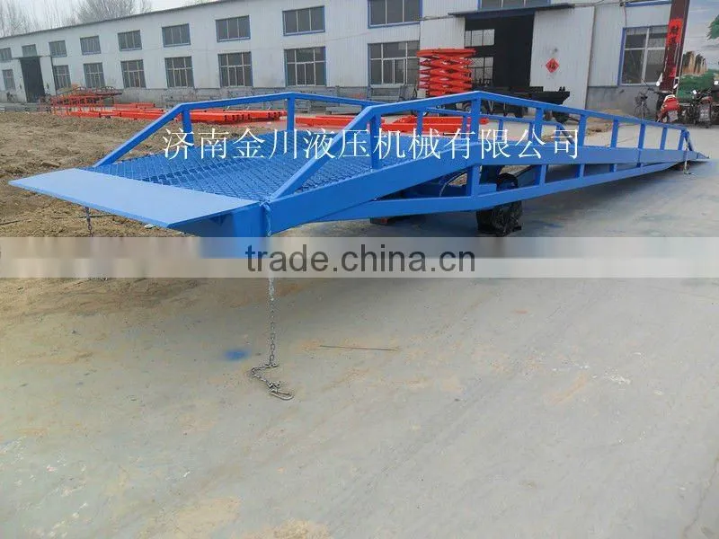 hydraulic mobile dock leveler with wheels