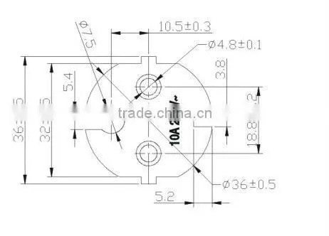 2.5A 250V 2PINS Korea eu plug ac adapter for 3ds
