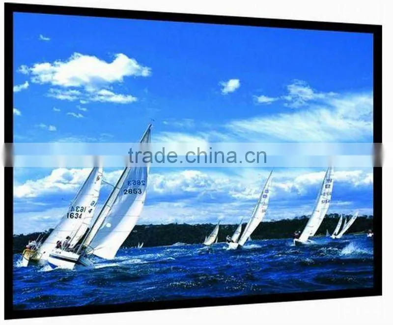 High Contrast Theatre Fabric / fixed frame screen for high level home theater