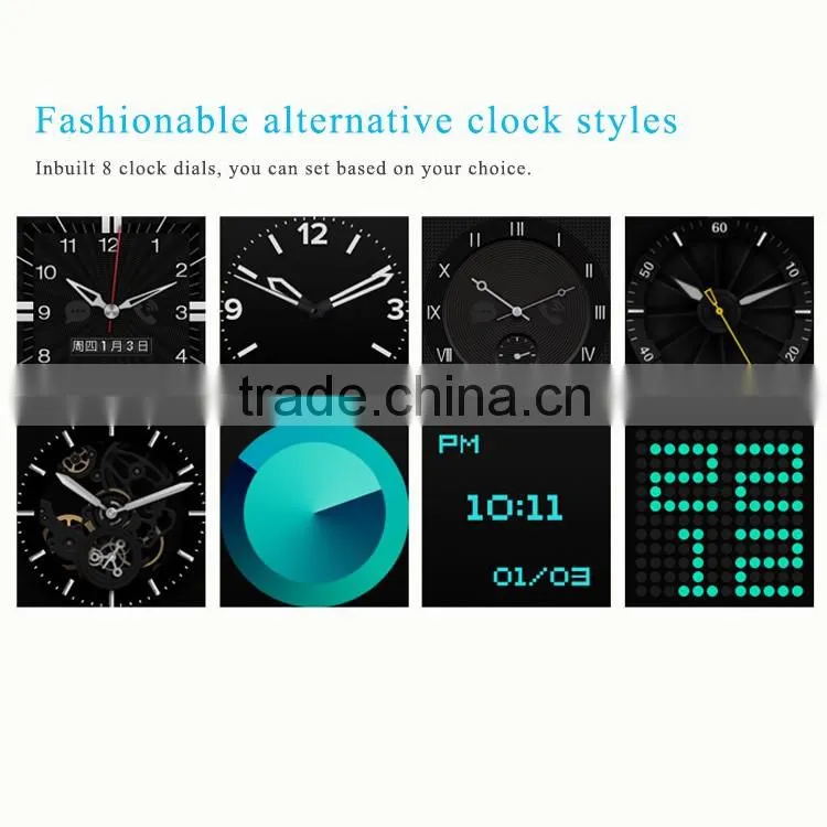 Leather band WIFI GPS 3G loud speaker Android watch phone