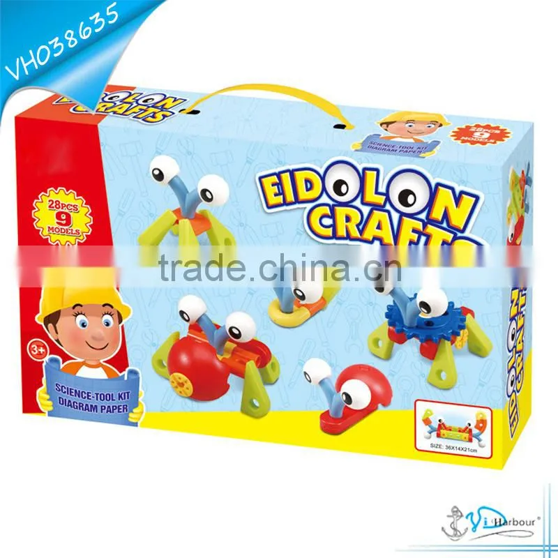 Creative Plastic Pipe Blocks Building Toys for Boys