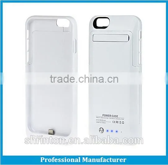 2015 new products, plastic backup battery case 4500mAh 5v rechargeable battery for iphone 5/5S/6 4.7"