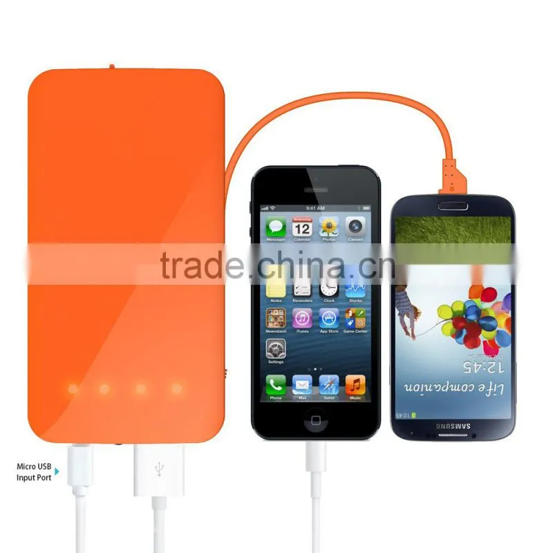 High quality oem dual port power bank 10000mah