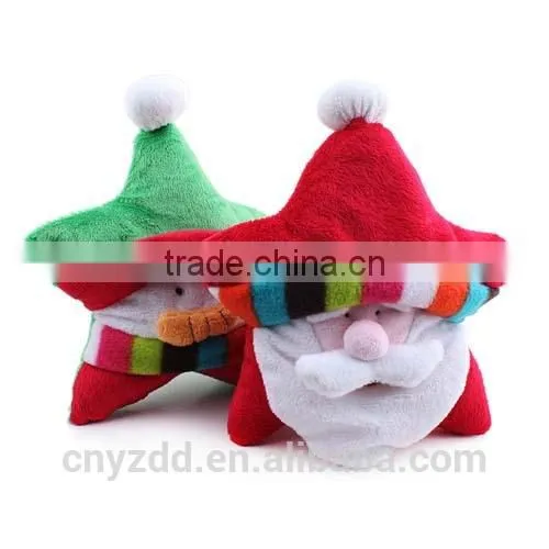 Star Shaped Christmas Plush Pet Toys with Squeaker Inside /Soft Pet Toys of Christmas Theme