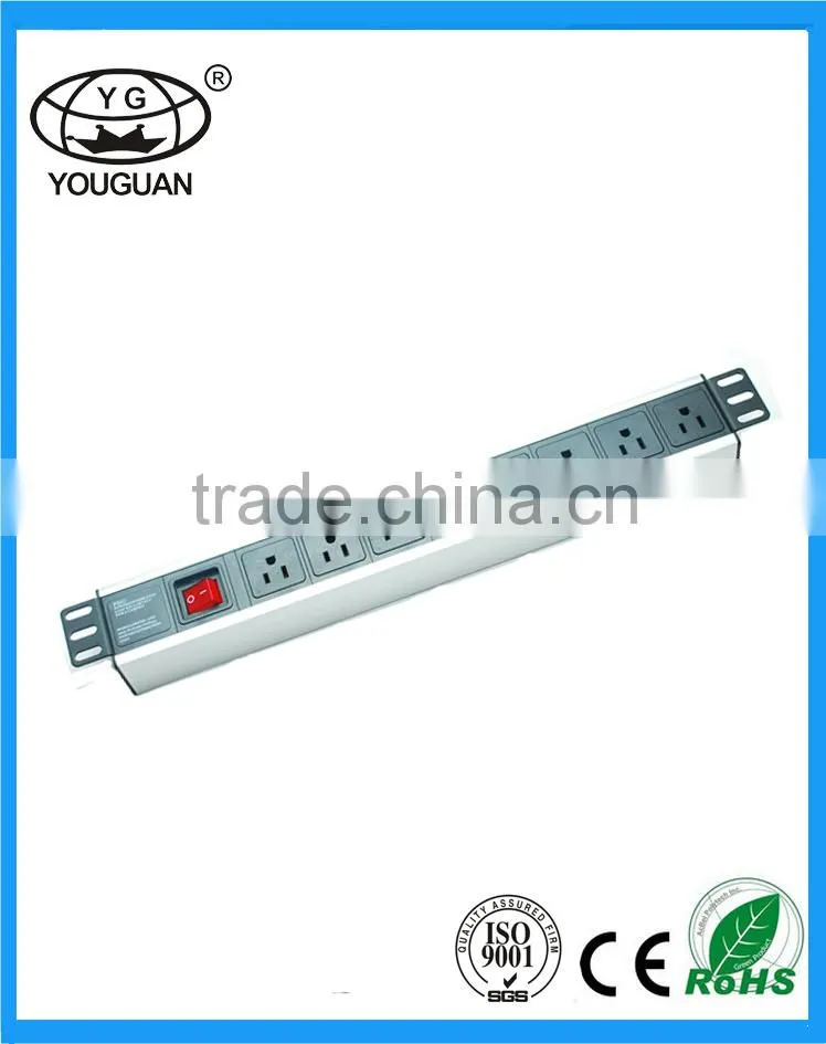 8 ways America Type Power Strip PDU Socket