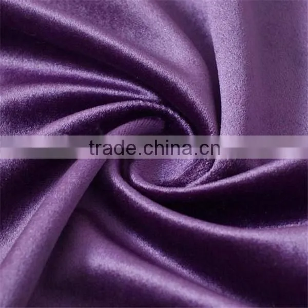 100 Polyester Tricot Fashion Style Shiny velvet sofa Fabric For Upholstery Decoration