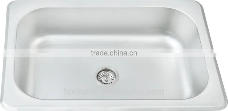 600x400mm single bowl stainless steel sink hot sale for south america brushed finish