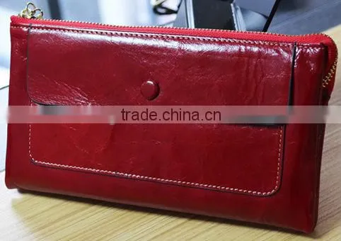 Hot Selling leather purse for ladies made in China