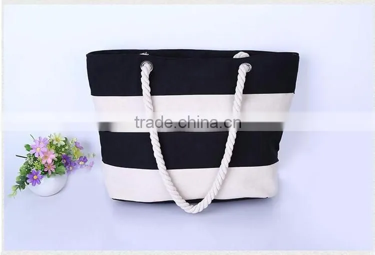 fashion charm joint canvas beach bags yiwu China dropship company