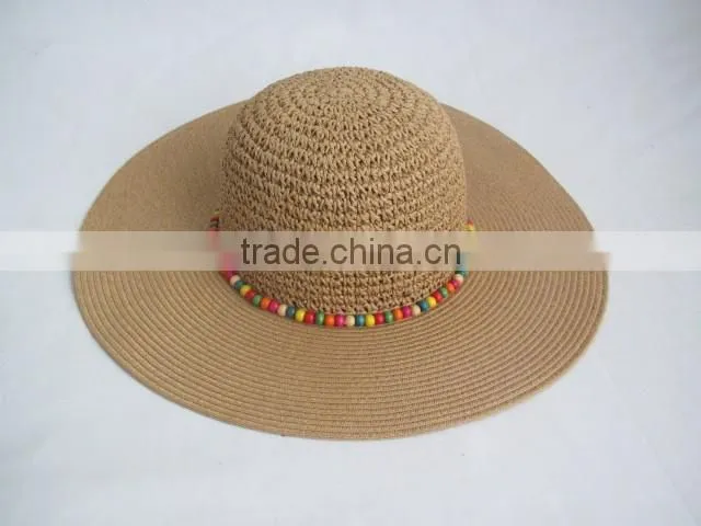 lady beach straw sombrero hat