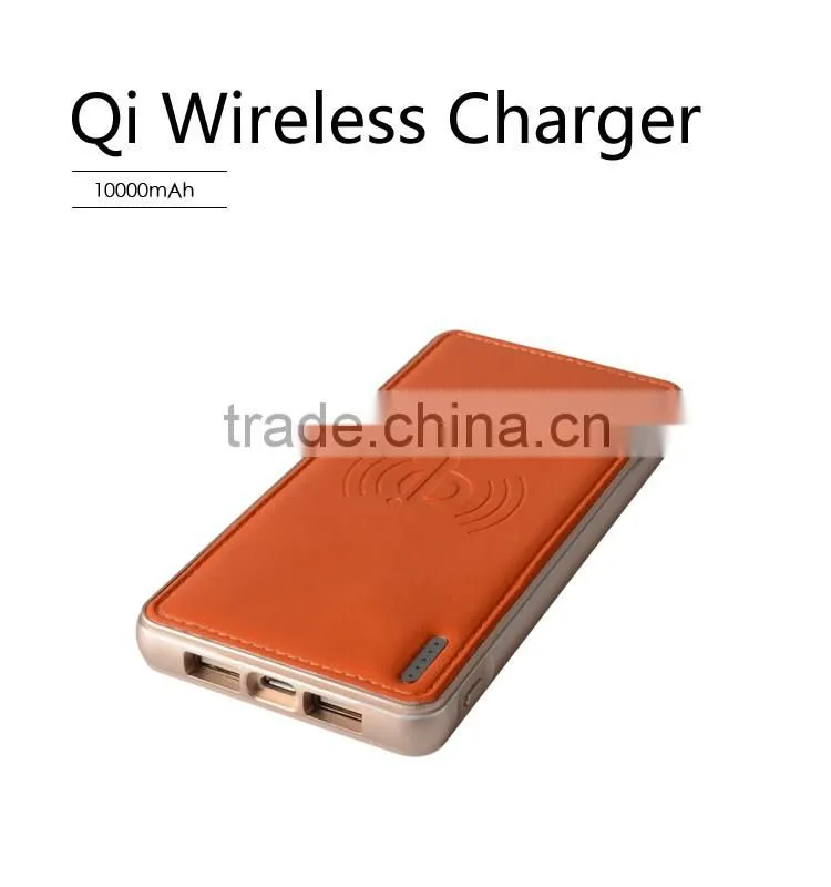 10000mah Wireless Power Bank for Samsung S7/ iPhone 6S Plus