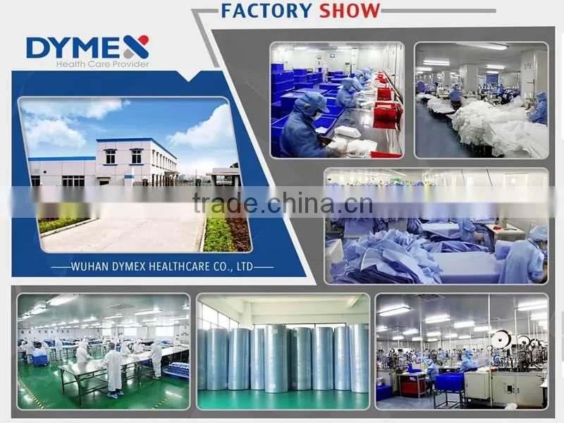 Oil Repellent sterile disposable gown patient disposable surgical gown with Waist ties (one strip)