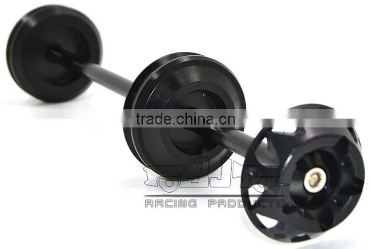 BJ-FS-YA001 Top Quality CNC Aluminum Motor Bike Parts Motorcycle Front Axle Slider for Yamaha T-max 530