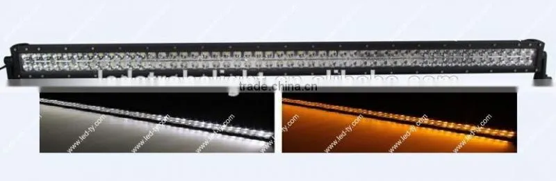 300W 52" Amber and White LED Work Light Bar Offroad LED Spot Light Bar LED Driving Light Bars