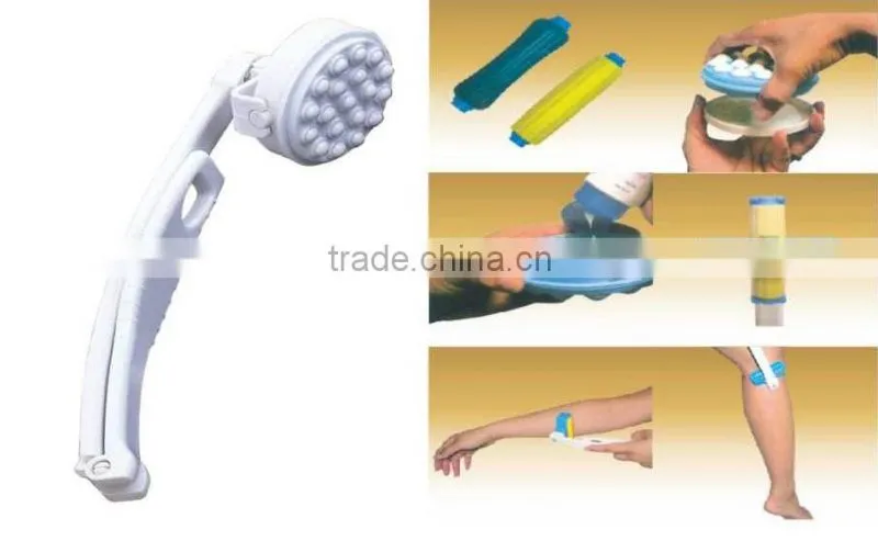 ABS+PS+PP 25.5*7.5*6.5 Bathroom products bath brush/plastic shower brush/Body cleaning brush/long handle shower back brush