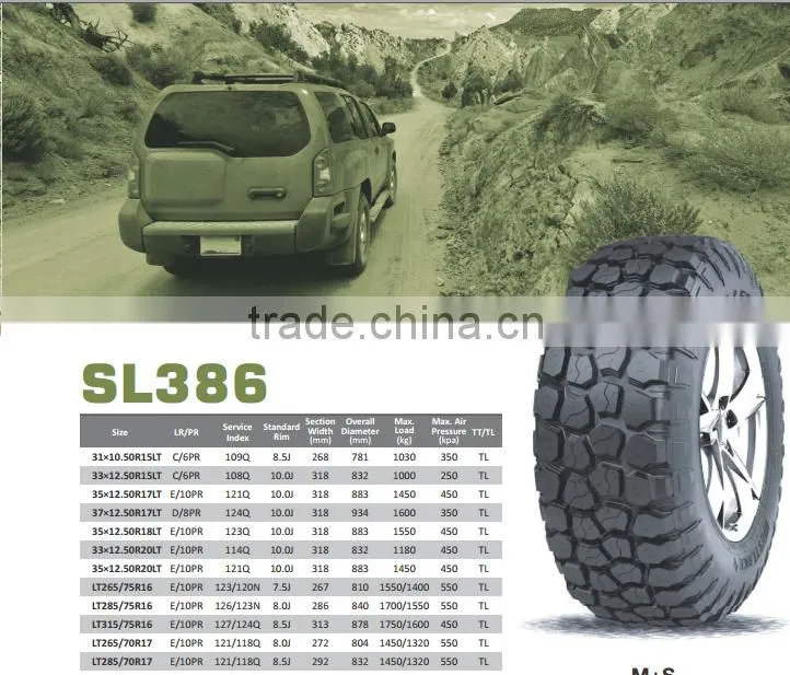 Chaoyang Westlake Goodride Car Tire SL386 35x12.50R20LT