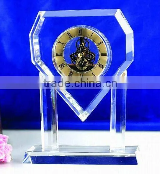 Fashion crystal clock for decoration