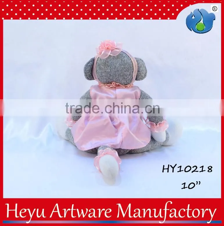 Wholesale Plush Monkey Names Pink Skirt Monkey Indoor Christmas Decoration