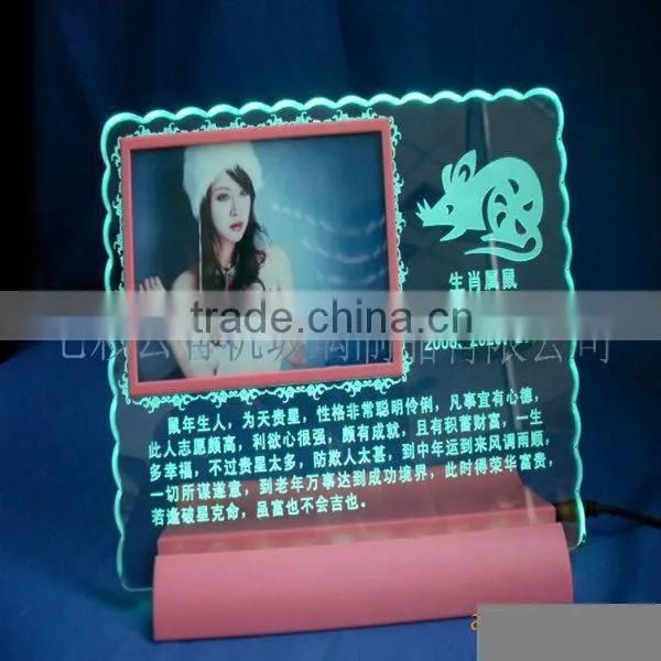 2015new design acrylic picture frame cubes/photo frame china product