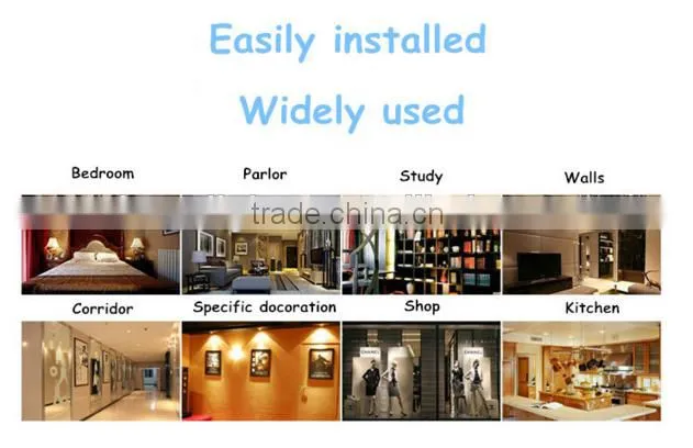 5050 rgb led strip light kit with remote controller and adapter