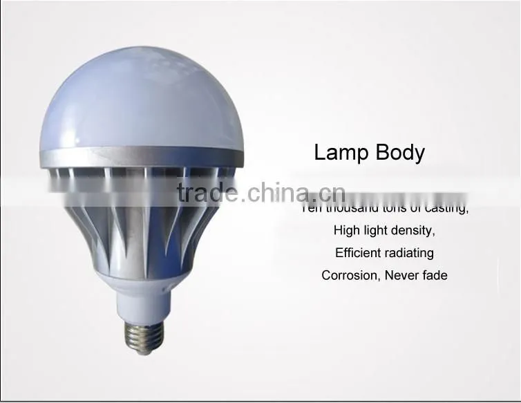 Guzhen die-casting aluminum E27 led bulb with 15W 20W 25W 30W