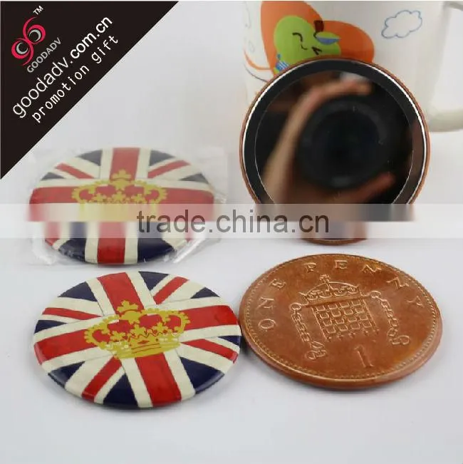 Customized girls' necessary makeup tool newest designed small size western style cute mirror