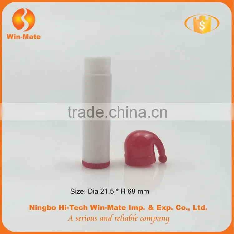 red-and-white Santa Claus cap lip balm container