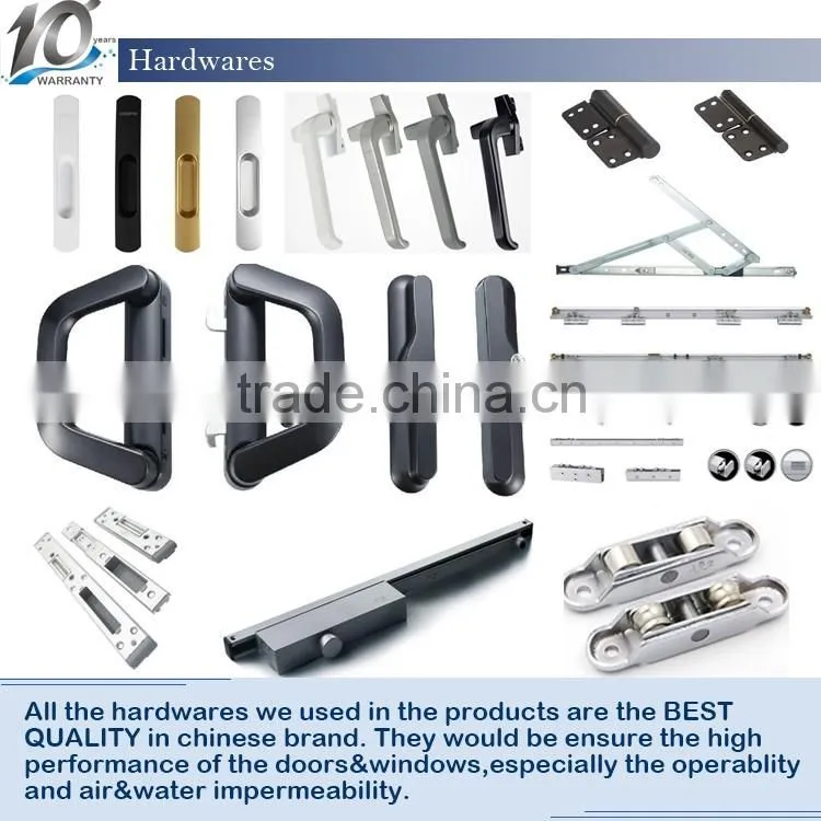 Guangzhou modern used bronze anodized aluminum windows