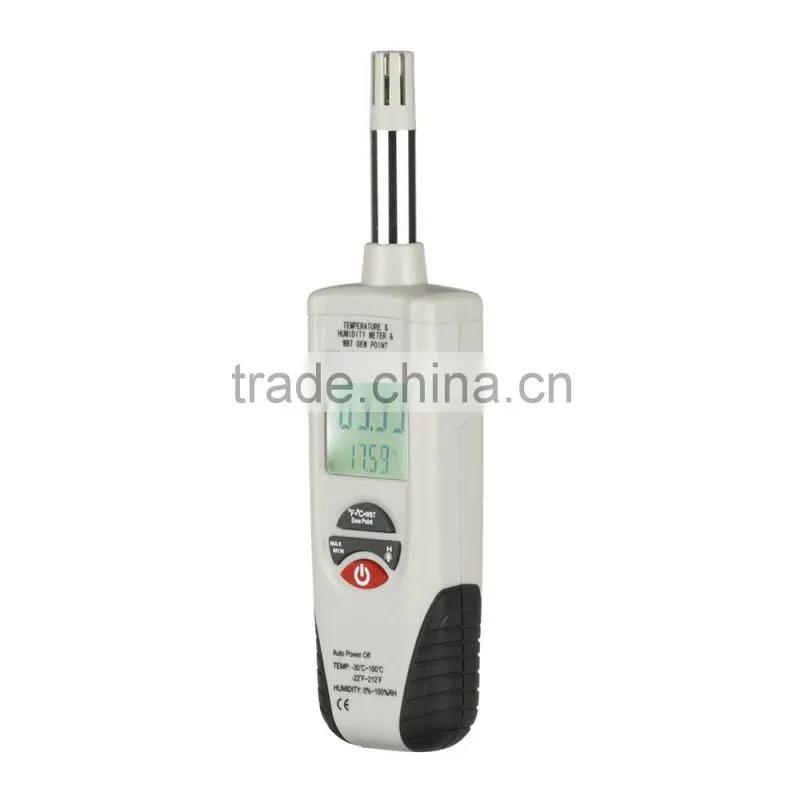 Digital Psychrometer Humidity and Temperature Meter Dew Point Wet Bulb Tester