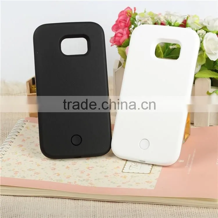 Fashion LED Light Iiuminated Selfie Case For Plastic Cover