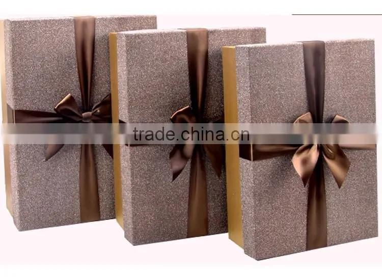 Customized paper box packaging gift cardboard box with ribbon paper gift box