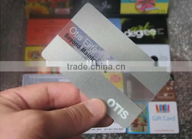thick transparent white printed business card with QR code(M-PC010)