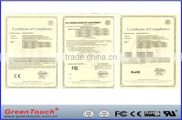 Film to Glass type 5wire 17inch Resistive Touch Screen Panel 4:3