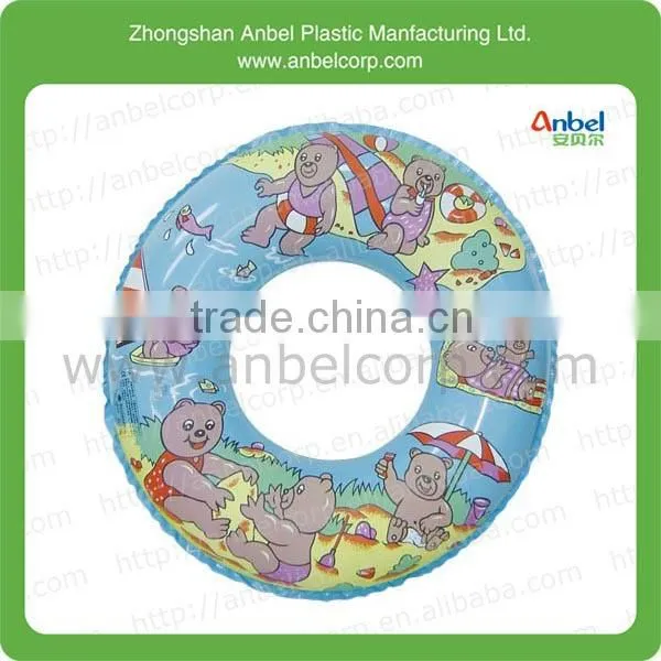 Anbel's 24" PVC plastic beach inflatable swimming ring