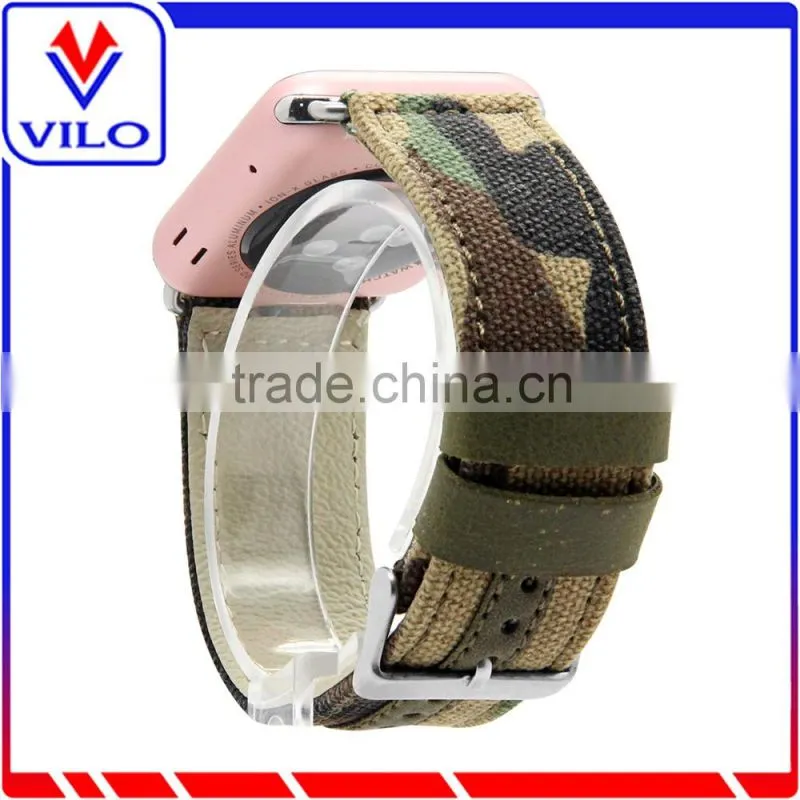 2016 Hot Selling Fashion canvas Strap Band For Apple Watch 38mm 42mm