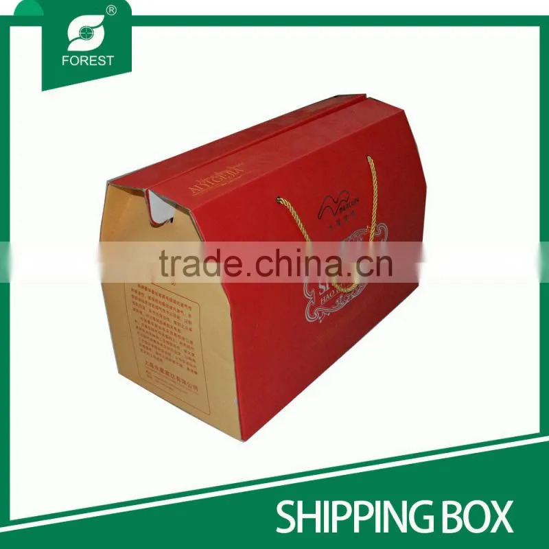 NEW TYPE FOLDED CORRUGATED SHIPPING CARTONS WITH TWISTED HANDLES