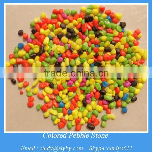 dyed colored gravel stone sand for decoration