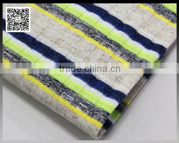 rayon linen yarn dyed linen women's dress fabric for ladies dress