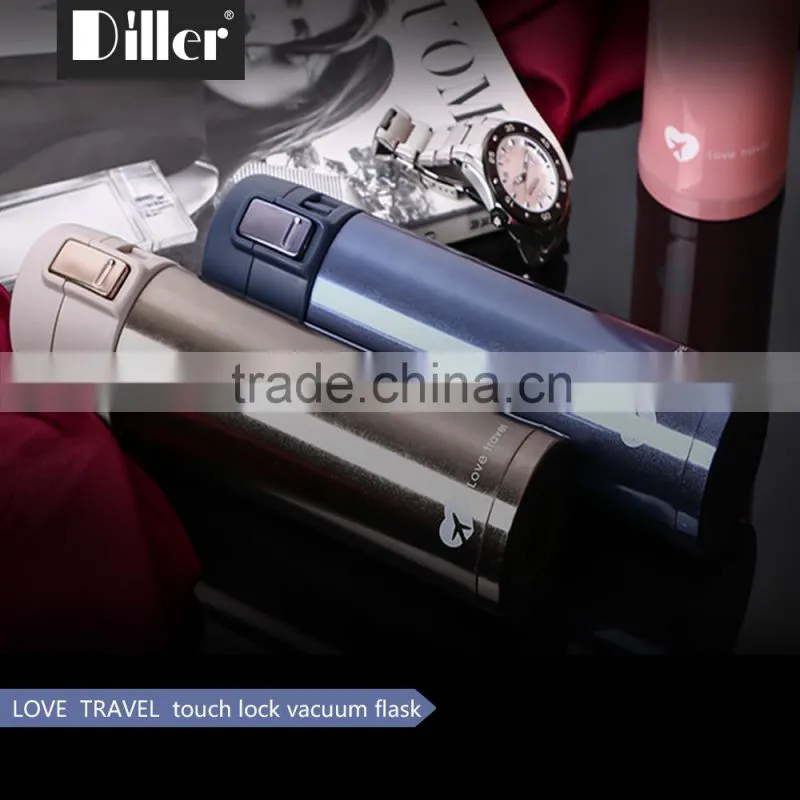 fashionable wholesales stainless steel thermos straw bottle