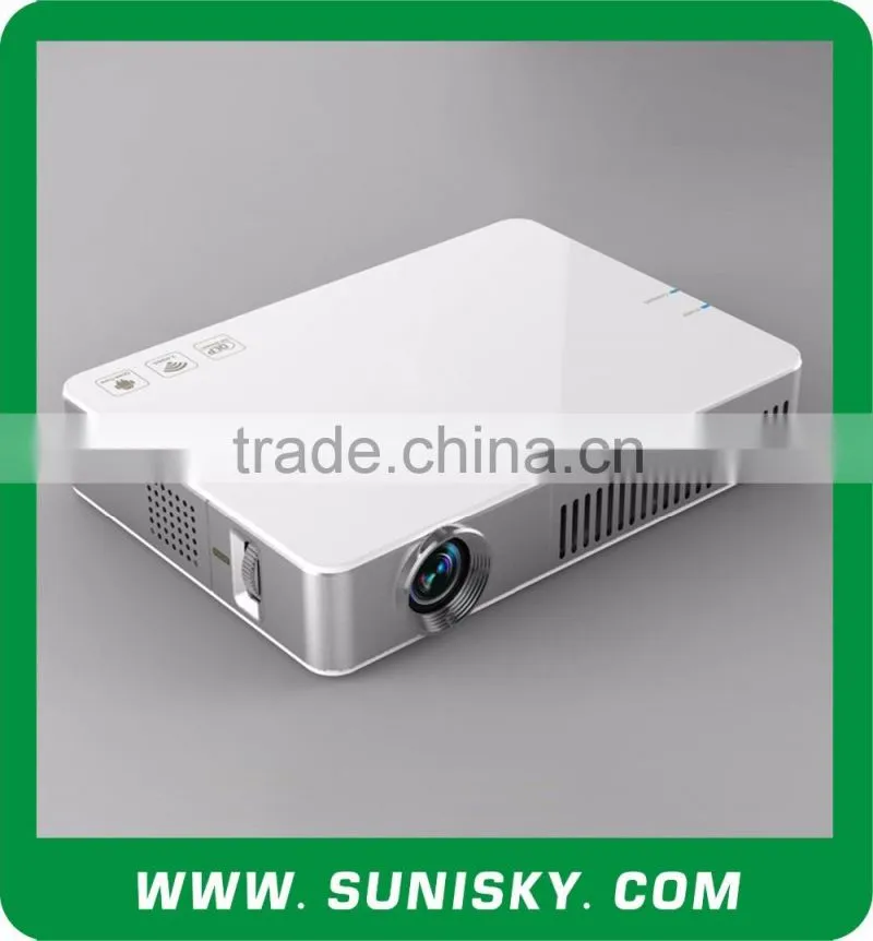 2016 New DLP Portable Projector with Android 4.2.2 WiFi 3D LED Projectors with HDMI (SMP7048)