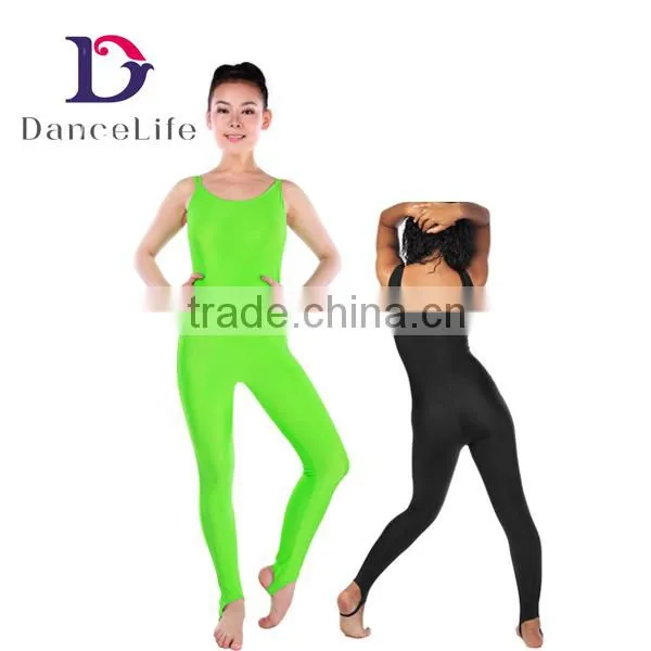 Hot A2621 stirrup unitard with low back with short sleeves dance unitards
