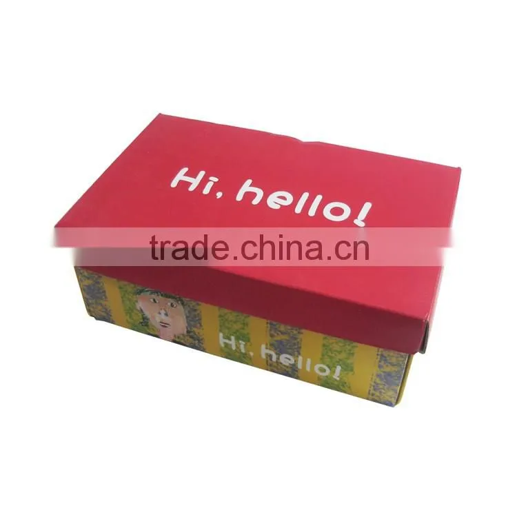 Good quality cardboard paper shoe storage packaging box