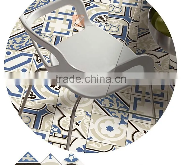 20*20cm blue color encaustic cement decorative tile moroccan cenment tile Hot sale cheap