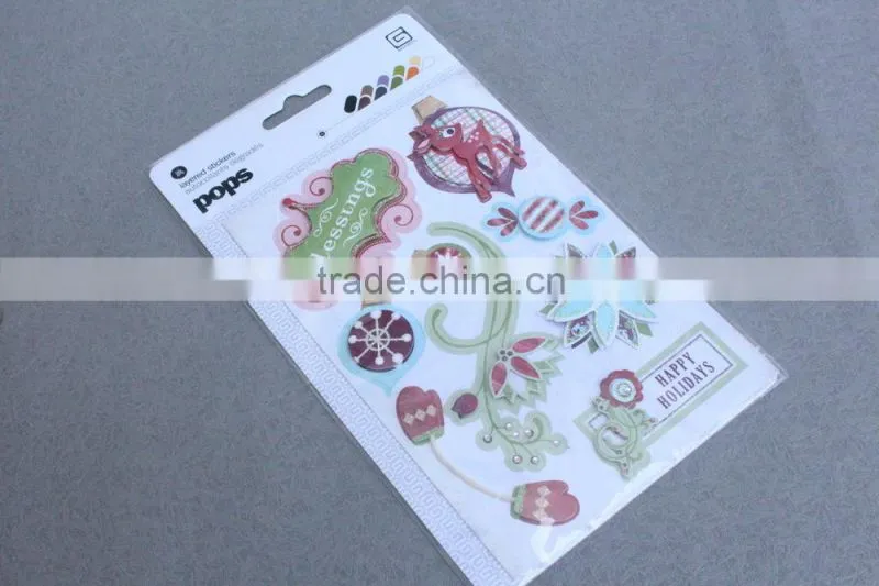 3D Triple Layer Felt Easter Stickers