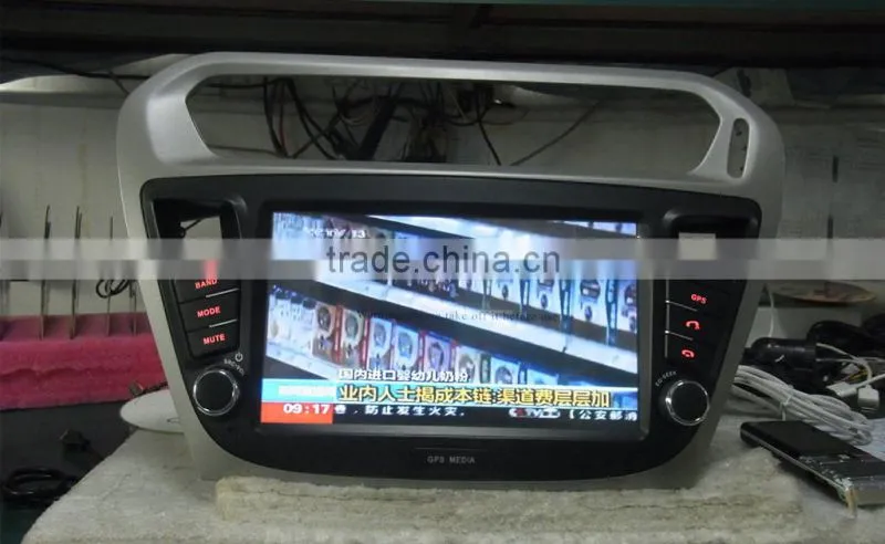 DH8017 Single Din Touch Screen Car Multimedia DVD for Peugeot 301 with Navigation