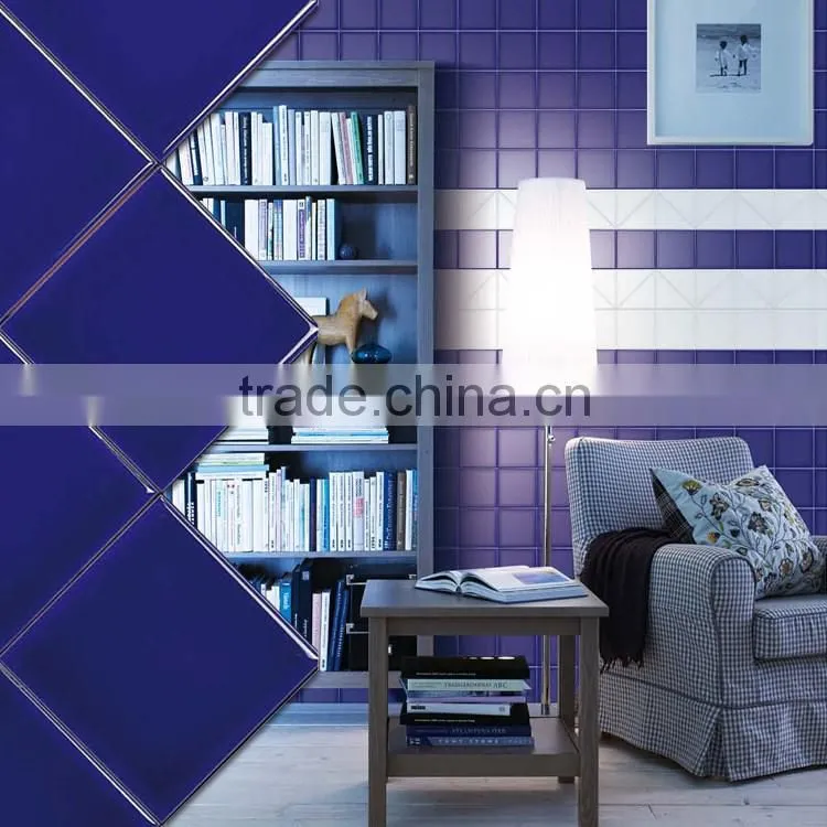 purple color 10x10 square ceramic tile, bathroom wall tiles, interior tile